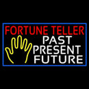Red Fortune Teller With Yellow Palm Handmade Art Neon Sign