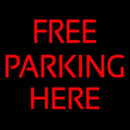 Red Free Parking Handmade Art Neon Sign