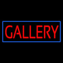 Red Gallery Blue Border Handmade Art Neon Sign