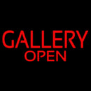 Red Gallery Open Handmade Art Neon Sign