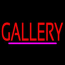 Red Gallery Purple Line Handmade Art Neon Sign