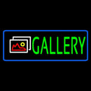 Red Gallery With Logo With Border Handmade Art Neon Sign