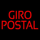 Red Giro Postal Handmade Art Neon Sign