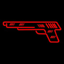 Red Gun Logo Handmade Art Neon Sign