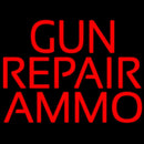 Red Gun Repair Ammo Handmade Art Neon Sign