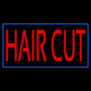 Red Hair Cut With Blue Border Handmade Art Neon Sign