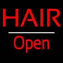 Red Hair Open White Line Handmade Art Neon Sign