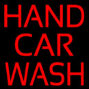 Red Hand Car Wash Handmade Art Neon Sign