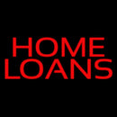 Red Home Loans Handmade Art Neon Sign