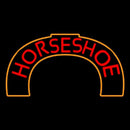 Red Horseshoe Handmade Art Neon Sign