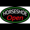 Red Horseshoe Open Handmade Art Neon Sign