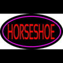 Red Horseshoe With Border Handmade Art Neon Sign