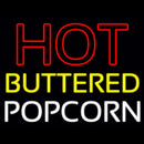 Red Hot Yellow Buttered White Popcorn Handmade Art Neon Sign