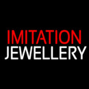 Red Imitation White Jewelry Handmade Art Neon Sign