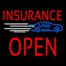 Red Insurance Open Block Car Logo Handmade Art Neon Sign