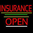 Red Insurance Open Yellow Line Handmade Art Neon Sign