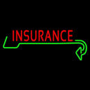 Red Insurance With Arrow Handmade Art Neon Sign