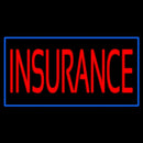Red Insurance With Blue Border Handmade Art Neon Sign