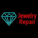 Red Jewelry Repair Cursive Handmade Art Neon Sign