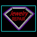 Red Jewelry Repair Turquoise Border Handmade Art Neon Sign
