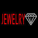 Red Jewlery Block Diamond Logo Handmade Art Neon Sign