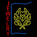 Red Jewlery Block Logo Handmade Art Neon Sign