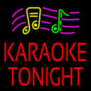 Red Karaoke Night Block 2 Handmade Art Neon Sign