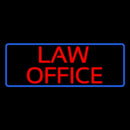 Red Law Office Blue Border Handmade Art Neon Sign