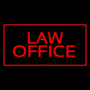 Red Law Office Red Border Handmade Art Neon Sign