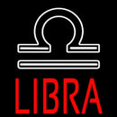 Red Libra Zodiac Handmade Art Neon Sign