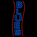 Red Line Double Stroke Blue Blues Handmade Art Neon Sign