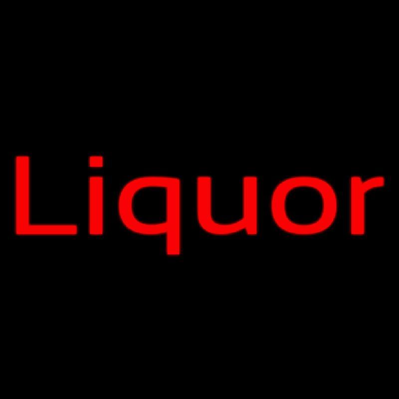 Red Liquor Handmade Art Neon Sign