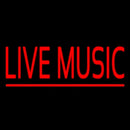 Red Live Music Block Handmade Art Neon Sign