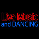 Red Live Music Blue And Dancing Handmade Art Neon Sign