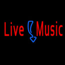 Red Live Music Handmade Art Neon Sign