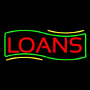 Red Loans Green Border Handmade Art Neon Sign