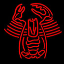 Red Lobster Logo Handmade Art Neon Sign