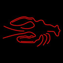 Red Logo Lobster Handmade Art Neon Sign