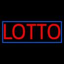 Red Lotto Blue Border Handmade Art Neon Sign