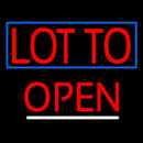 Red Lotto Open Handmade Art Neon Sign