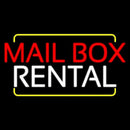Red Mailbox Blue Rental Handmade Art Neon Sign