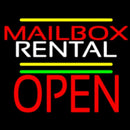 Red Mailbox Blue Rental Open 1 Handmade Art Neon Sign