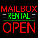 Red Mailbo  Rental With White Line Open 1 Handmade Art Neon Sign