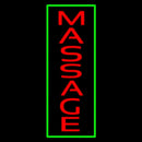 Red Massage Green Border Handmade Art Neon Sign