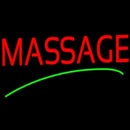 Red Massage Green Line Handmade Art Neon Sign