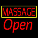 Red Massage Open Handmade Art Neon Sign