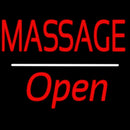 Red Massage Open White Line Handmade Art Neon Sign