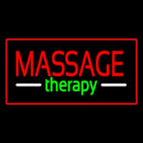 Red Massage Therapy Red Border Handmade Art Neon Sign