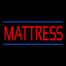 Red Mattress Blue Lines Handmade Art Neon Sign