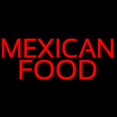 Red Mexican Food Handmade Art Neon Sign